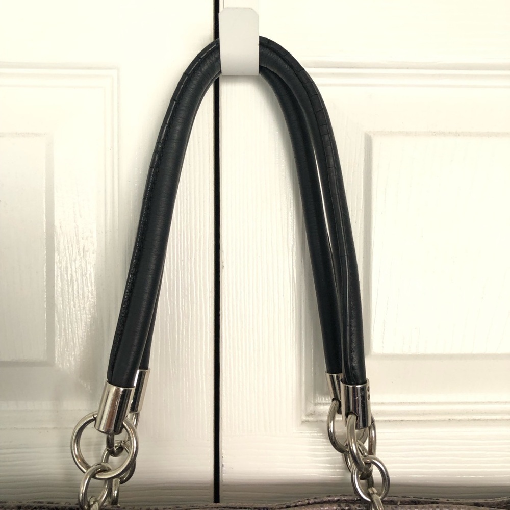 Cynthia Rowley Python Pattern Leather Tote OS - Picture 6 of 15